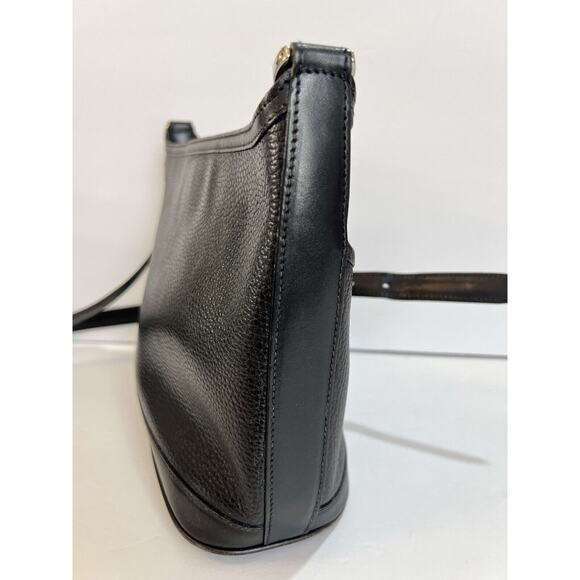 Vintage Black Mark Cross Small Bucket Handbag Purse - Picture 4 of 8